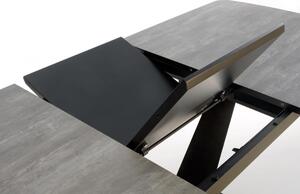 EMWOmeble Stół rozkładany 180-230 VINSTON / blat - ciemny popiel, nogi - czarny