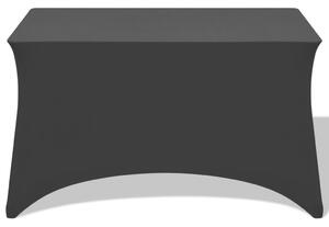 Elastyczne pokrowce na stół, 2 szt.,183x76x74 cm, czarne