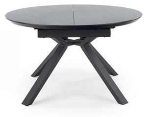 EMWOmeble VERTIGO stół rozkładany, blat - czarny marmur, nogi - czarny (2p=1szt)