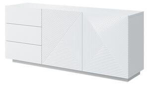 Komoda 167 cm Asha z szufladami - biały połysk