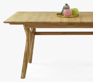 Drewniany stół rozkładany w stylu skandynawskim, 160-200 x 90 cm