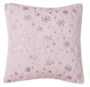 Poszewka na małą poduszkę Frosty różowy, 45 x 45 cm