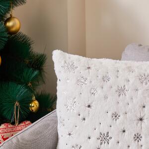 Poszewka na małą poduszkę Frosty biały, 45 x 45 cm