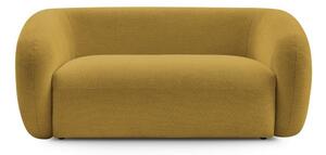 Żółta sofa z tkaniny szenilowej 160 cm Celine – Bobochic Paris