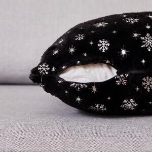 Poszewka na małą poduszkę Frosty czarny, 45 x 45 cm