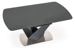 EMWOmeble PATRIZIO stół rozkładany blat - ciemny popiel, noga - czarny