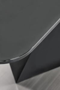 EMWOmeble PATRIZIO stół rozkładany blat - ciemny popiel, noga - czarny