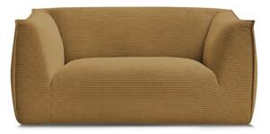 Musztardowa sztruksowa sofa 170 cm Giorgia – Bobochic Paris