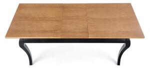 EMWOmeble WINDSOR stół rozkładany 160-240x90x76 cm kolor ciemny dąb/czarny (2p=1szt)