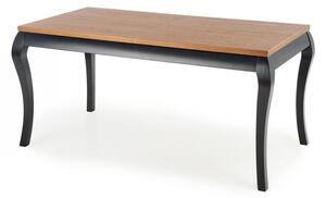 EMWOmeble WINDSOR stół rozkładany 160-240x90x76 cm kolor ciemny dąb/czarny (2p=1szt)