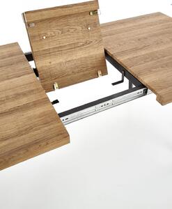 EMWOmeble BERLIN stół rozkładany 140-180 cm, blat - orzechowy, stelaż - czarny (2p=1szt)