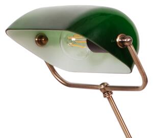 Elegancka lampka w stylu bankierki, do biura K-8041 z serii BANK