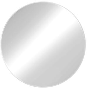Białe nowoczesne okrągłe lustro - Ekola