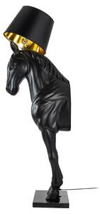 EMWOmeble Lampa podłogowa KOŃ HORSE STAND M czarna - włókno szklane