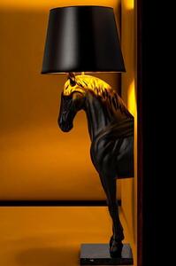 EMWOmeble Lampa podłogowa KOŃ HORSE STAND S czarna - włókno szklane