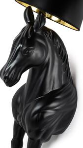EMWOmeble Lampa podłogowa KOŃ HORSE STAND M czarna - włókno szklane