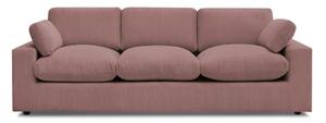 Różowa sztruksowa sofa 250 cm Belair – Bobochic Paris
