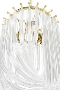 EMWOmeble Lampa wisząca MURANO L złota - szkło, metal