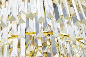 EMWOmeble Lampa wisząca IMPERIAL GOLD 60 - stal, kryształ