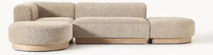Narożna sofa modułowa Teddy-Bouclé Natalie