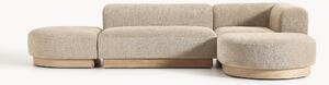 Narożna sofa modułowa Teddy-Bouclé Natalie