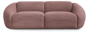 Różowa sztruksowa sofa 250 cm Tina – Bobochic Paris