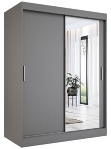 Antracytowa szafa przesuwna 150 cm C9-M86