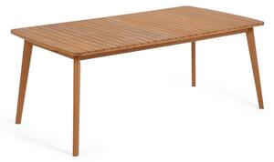 Ogrodowy rozkładany stół z drewna eukaliptusa Kave Home Hanzel