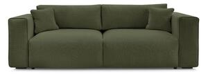 Zielona rozkładana sofa ze schowkiem 265 cm Ezechiel – Bobochic Paris