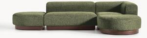 Narożna sofa modułowa Teddy-Bouclé Natalie