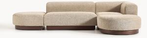 Narożna sofa modułowa Teddy-Bouclé Natalie