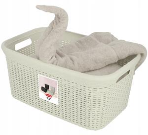 Pojemnik na bieliznę Curver Natural Style 45L kremowy