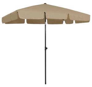 Parasol plażowy, taupe, 200x125 cm