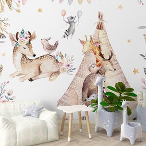 Fototapety Bajkowa impreza ze zwierzętami, Fototapety Dziecięce, u01584d1 : Uwalls.pl