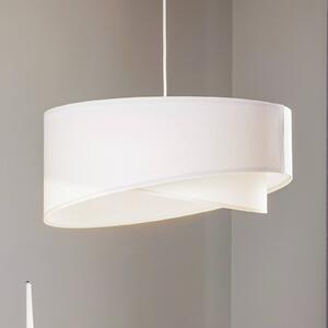 Lampa wisząca Vivien Maco Design, możliwość ściemniania, biały / opal, salon / jadalnia, tkanina / materiał / jedwab, nowoczesny