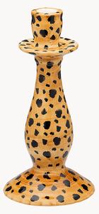 Ręcznie malowany świecznik Leopard