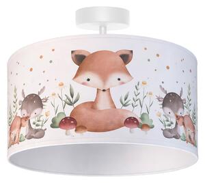 Lampa Sufitowa Duolla, Kids Print, wielokolorowy, pokój dziecięcy, tkanina | tekstylia