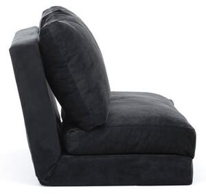 Czarna rozkładana sofa 120 cm Taida – Balcab Home