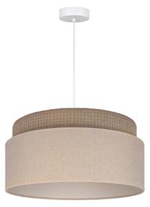 Lampa Wisząca Duolla, Milano, brąz rdzawy, salon, tkanina | tekstylia, młodzieżowy