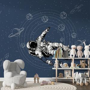 Fototapety Astronauta eksplorujący rozległy kosmos, Fototapety Kosmos, w00712 : Uwalls.pl