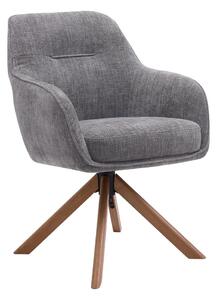 Szare tapicerowane fotele jadalniane zestaw 2 szt. Avola – Unique Furniture