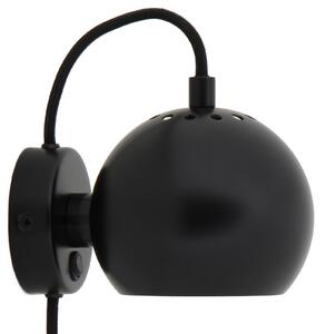 Lampa Ścienna FRANDSEN, Ball Magnet, czarny, salon, metal, design