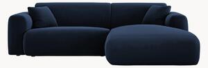 Sofa narożna z aksamitu Nolio