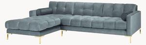 Sofa narożna o wyglądzie aksamitu Bali (5-osobowa)