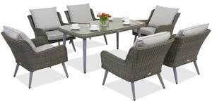 Meble ogrodowe Bilbao Premium 6 Garden Point szare