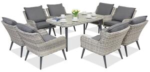Meble ogrodowe Bilbao Premium 8 Garden Point białe
