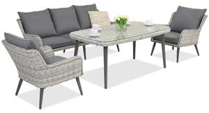 Meble ogrodowe Bilbao Apetito 5 Garden Point białe