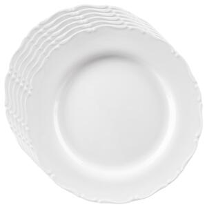 Orion Zestaw porcelanowych talerzy płytkich Mona, 6 szt., 24,5 cm