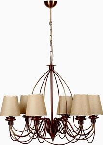 Asir Żyrandol na łańcuchu CLASSIC 6xE14/40W/230V brązowy/beżowy AS2965