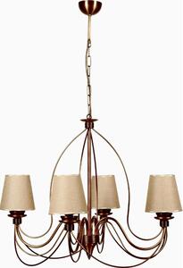 Asir Żyrandol na łańcuchu CLASSIC 4xE14/40W/230V brązowy/beżowy AS2963